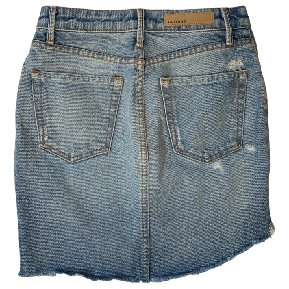 Revolve Grlfrnd Rhoda High Low Mini Skirt in Lava Bed Size 24